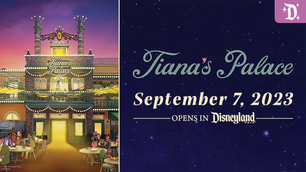 Tiana’s Palace Restaurant Set to Open in Disneyland Park on September 7, 2023